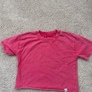 Distressed red/pink girls treasure and bond top. Size small.